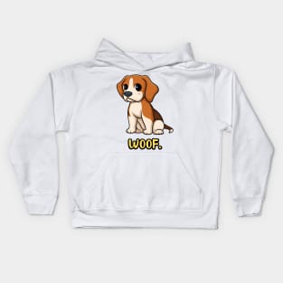 Chibi Kawaii Beagle Dog Kids Hoodie